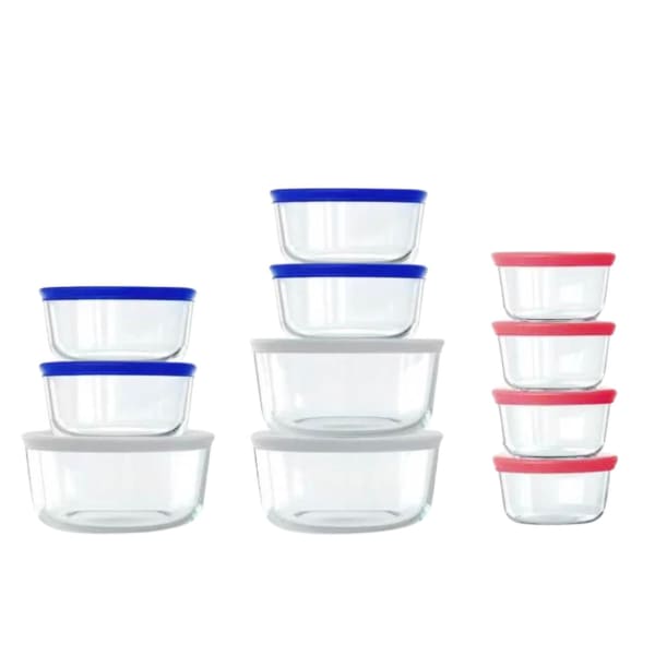 Glass Food Storage, 22 Pieces