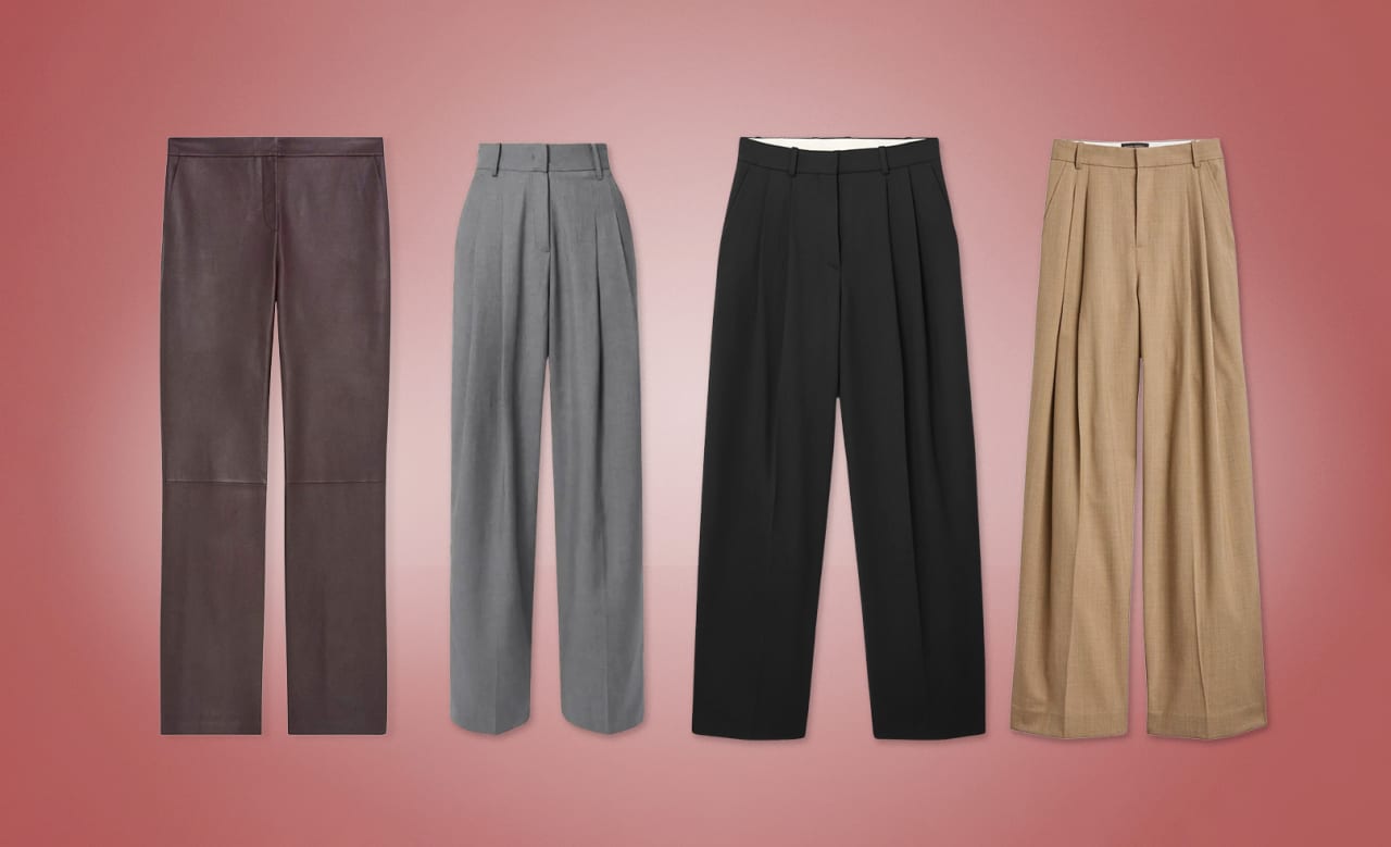 Women's Washable Wool Plain Comfort Trousers