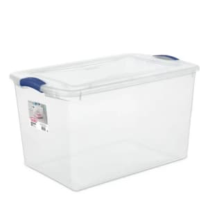 Sterilite  66 Qt. Clear Plastic Latch Box