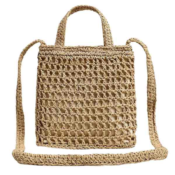 Mini Phone Crossbody Straw Bag