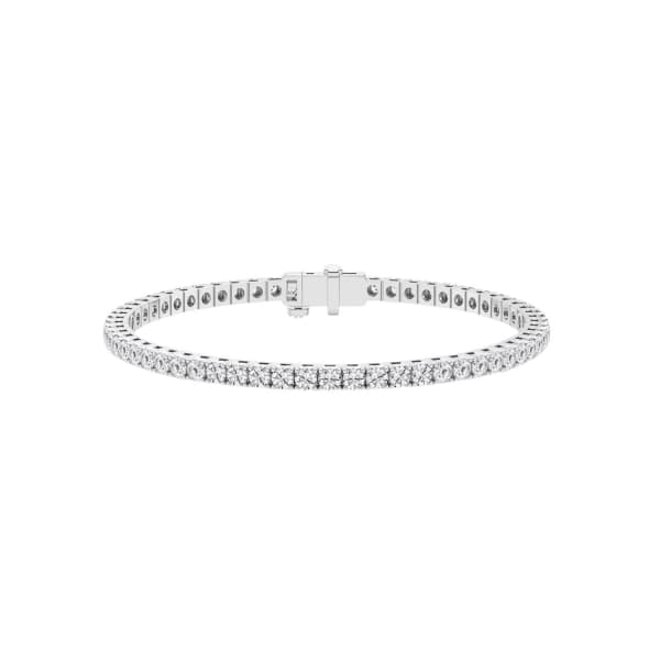 Round Lab-Grown Diamond Tennis Bracelet