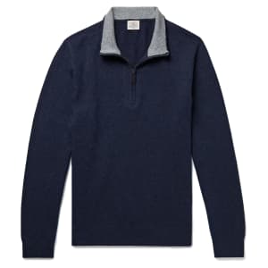 FAHERTY  Jackson Hole Quarter Zip Sweater