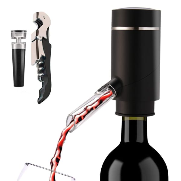 Wine Enthusiast Aerating Funnel with Removable Screen and Stand