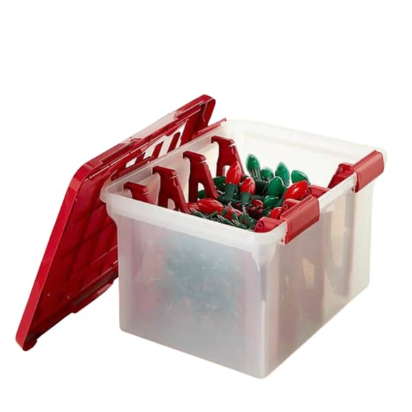 Weathertight Light Storage Box with Inserts