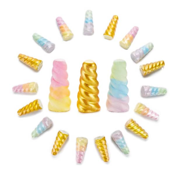 Rainbow Unicorn Horn Jumbo Sidewalk Chalk, 18 Pieces