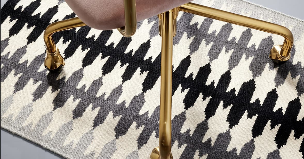 Office Rugs You Can Roll Your Chair Over - Emily Henderson