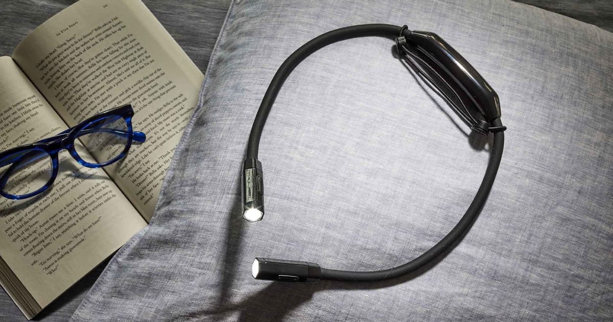 The Vekkia Hands Free Neck Book Light Makes Reading Easy Buy Side from WSJ