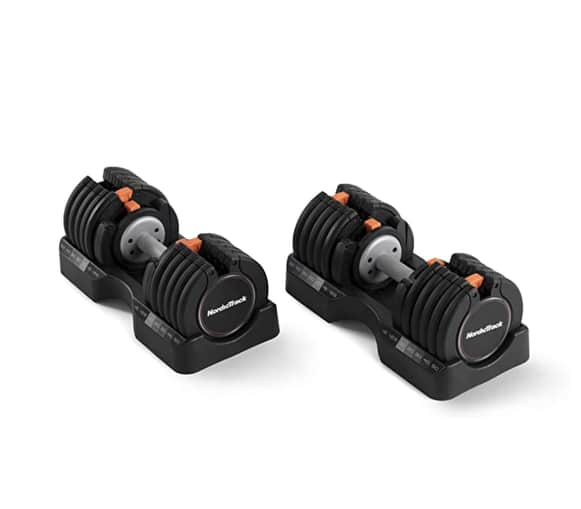 Adjustable Dumbbell Locking and Weight Selection 