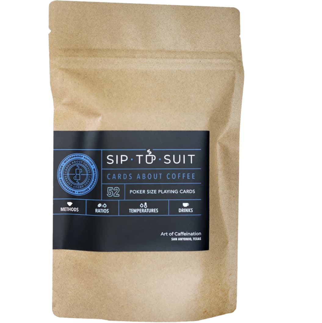Sip-to-Suit Cards About Coffee—Waterproof Edition