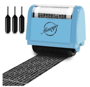 Miseyo Identity Theft Protection Roller Stamp Set