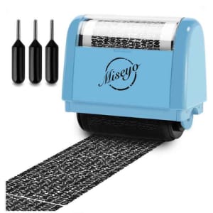 Miseyo Identity Theft Protection Roller Stamp Set