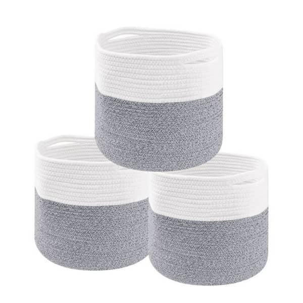 Cotton Rope Basket, 3 Piece