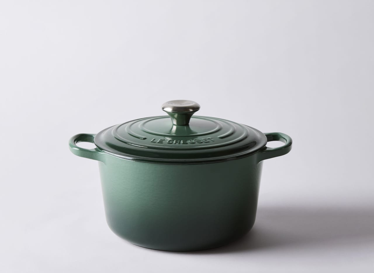 Enameled Cast Iron Deep Dutch Oven, 5.25 Qt