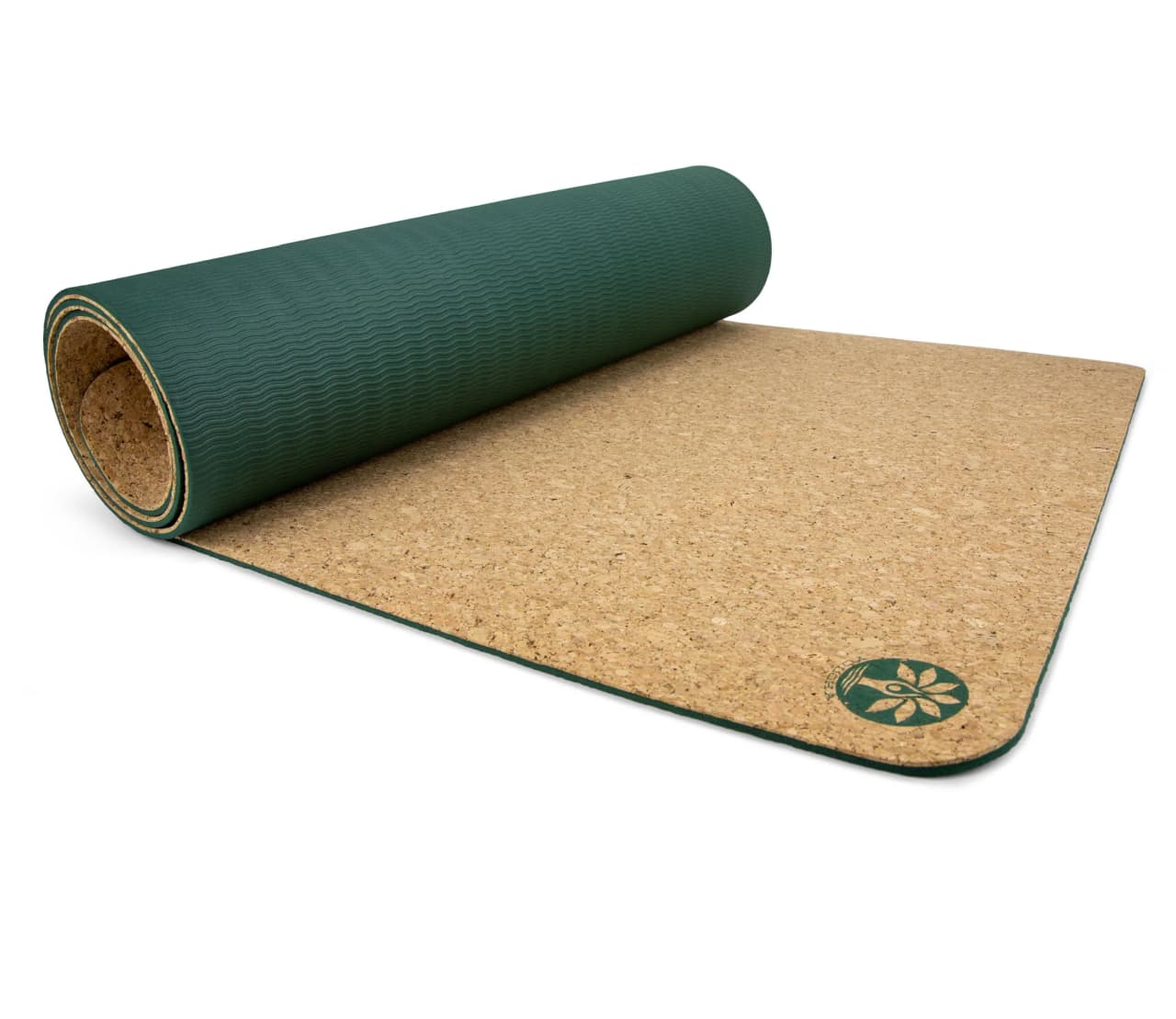 Logo-print yoga mat and carry strap
