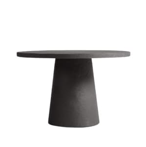 Leanne Ford Willy 48" Charcoal Brown Pedestal Dining Table 