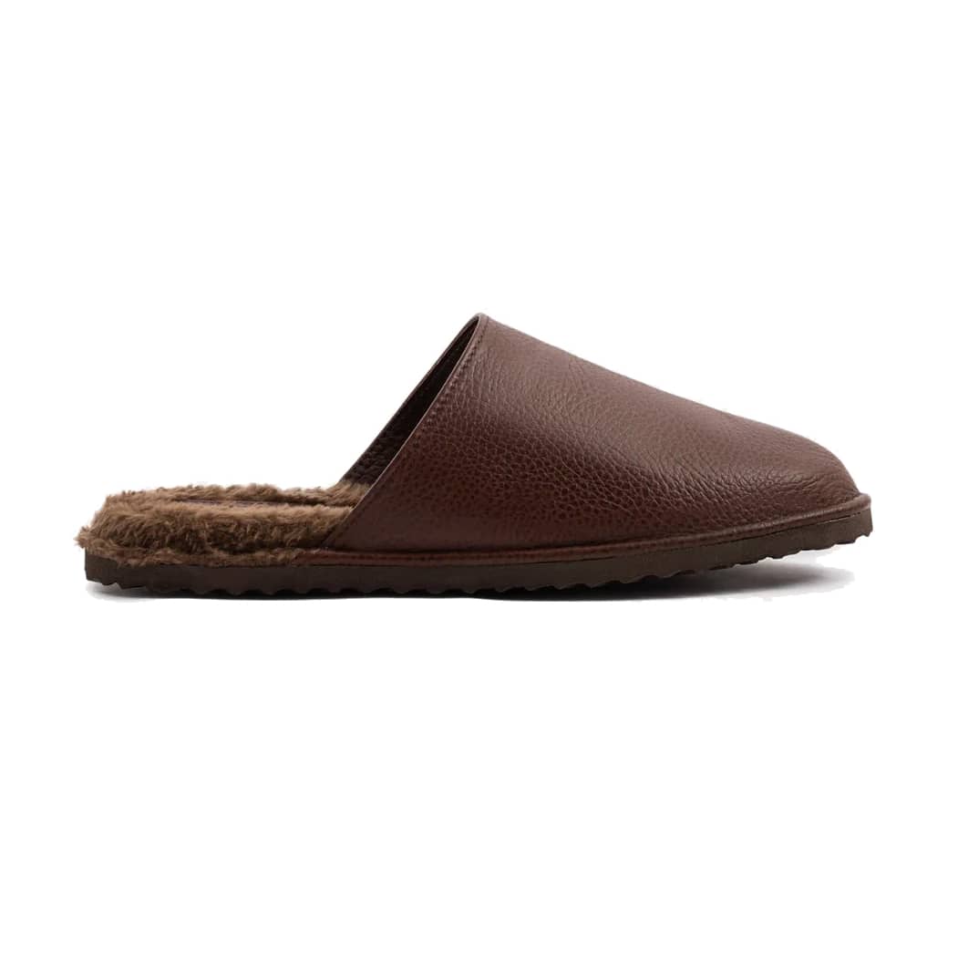 Jones Slippers in Pebbled Leather