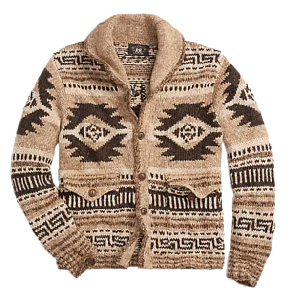 Hand-Knit Linen-Blend Cardigan