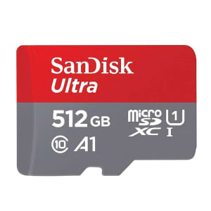 SanDisk 512GB Ultra microSDXC UHS-I Memory Card with Adapter 