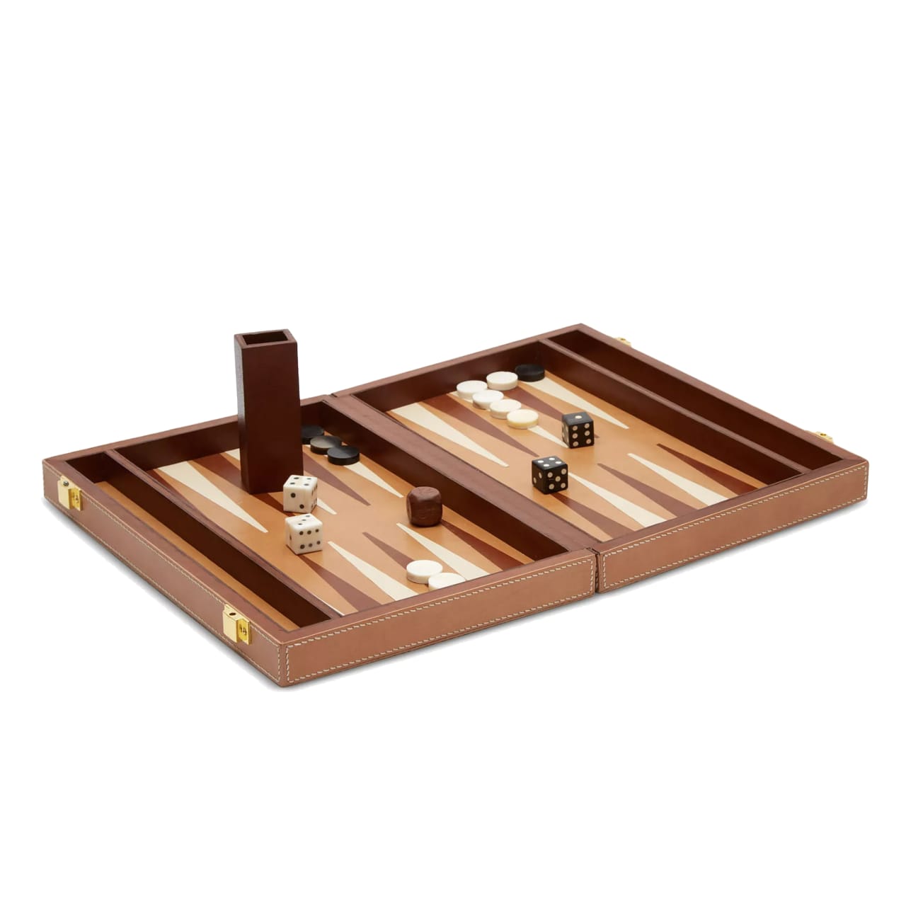 Grantham Leather Backgammon Set