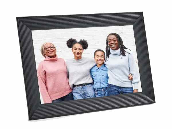 9 Mason White Quartz Digital Photo Frame White - Aura Home : Target