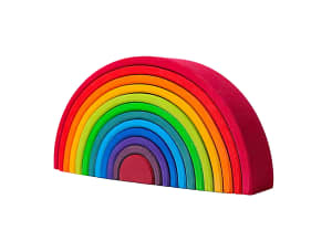 Bigjigs Toys Wooden Rainbow Stacker