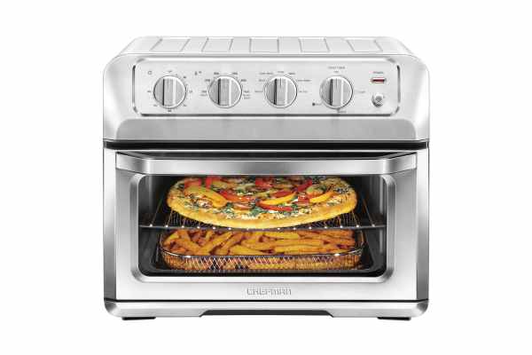 Chefman Air Fryer Toaster Oven Combo with Probe Thermometer, 12-In-1  Stainless Black Convection Oven Countertop, 10 Inch Pizza, 4 Slices of  Toast