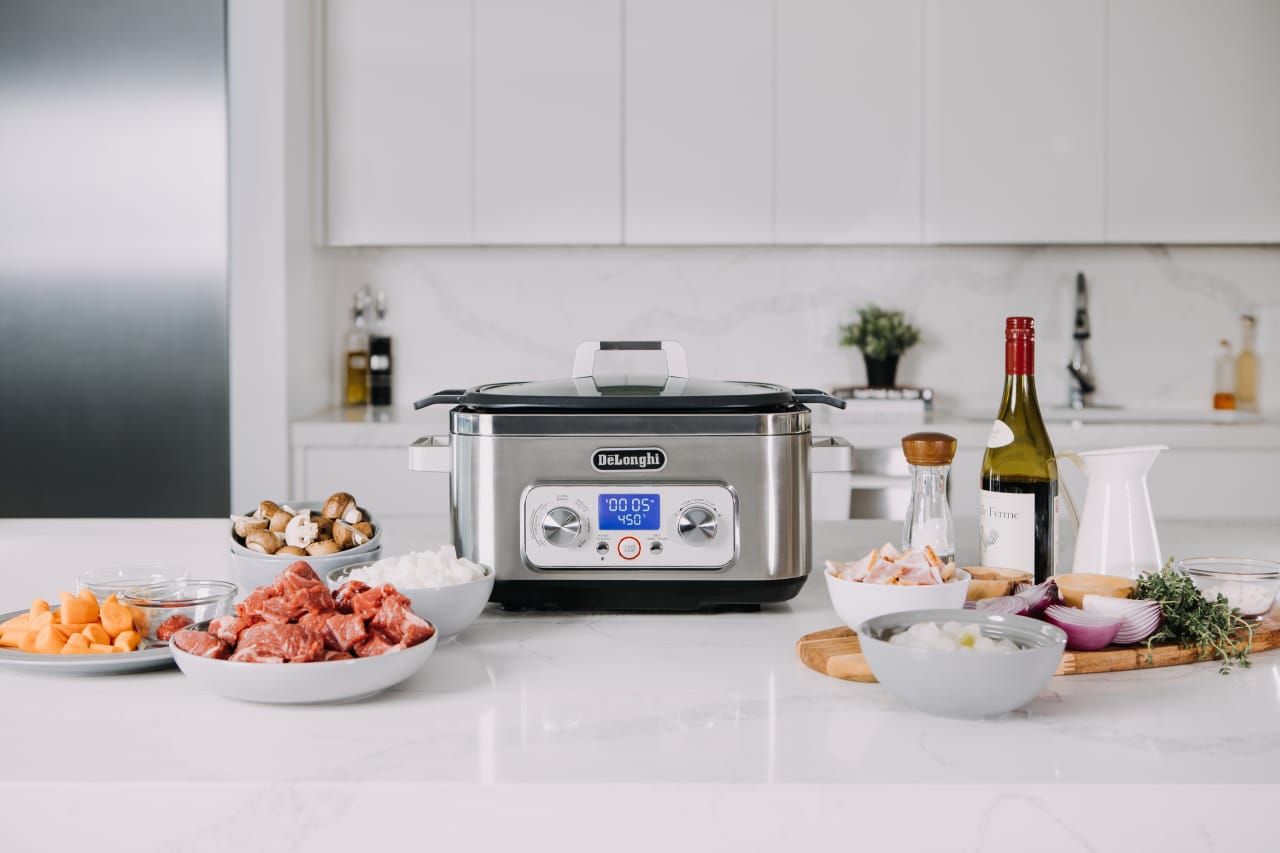  Calphalon Slow Cooker with Digital Timer and Programmable  Controls, 5.3 Quarts, Stainless Steel: Home & Kitchen