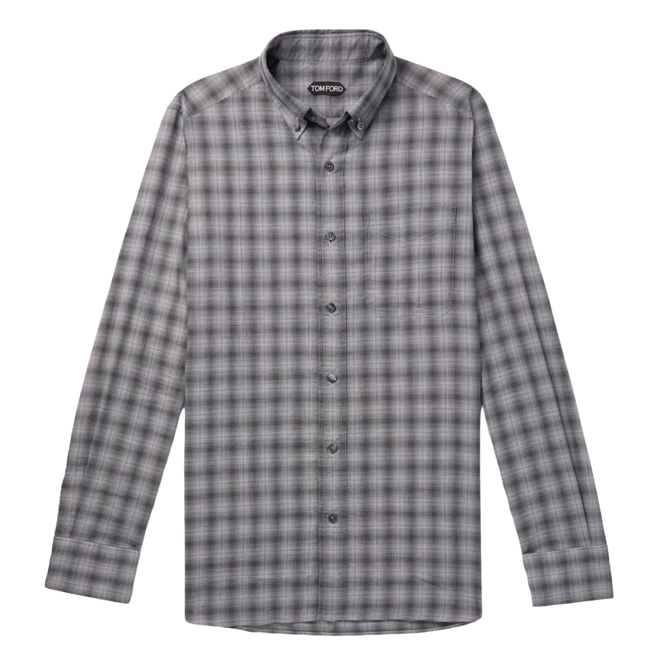 Checked Cotton-Flannel Shirt
