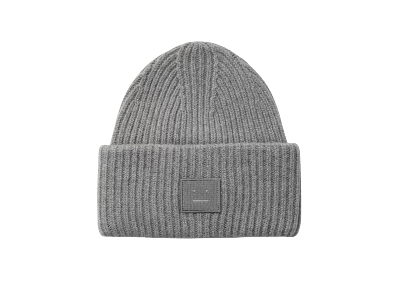 Supreme Radar Knitted Beanie Hat In Grey