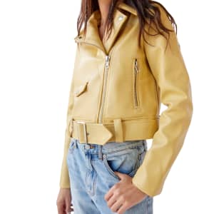 Urban Outfitters Celeste Faux Leather Moto Jacket