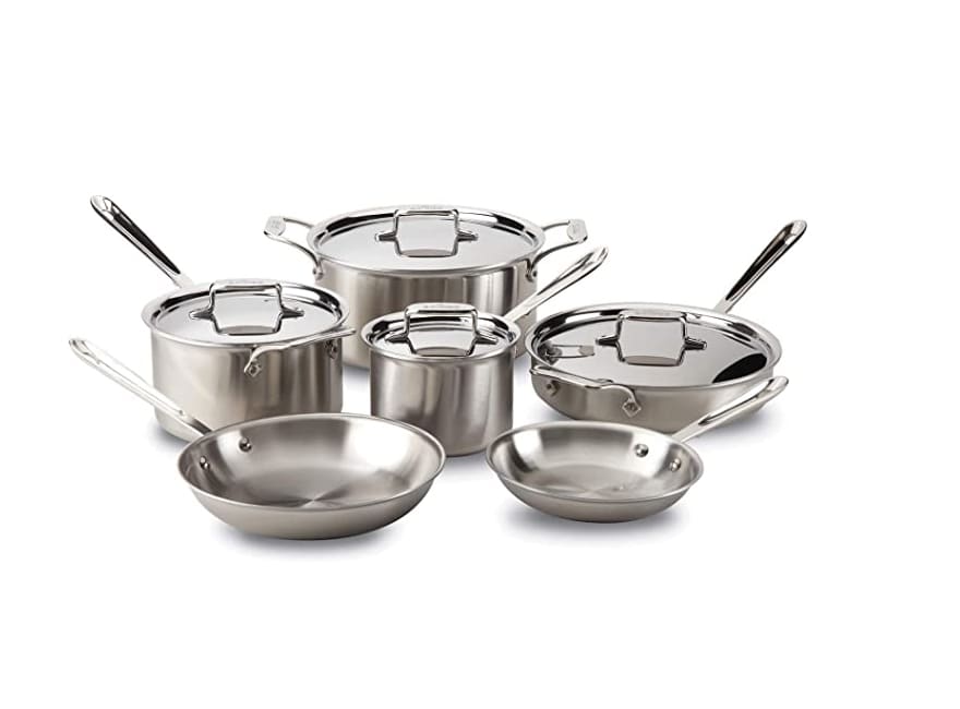 All-Clad D5 Stainless Cookware 10-Piece Set