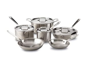 All-Clad D5 Stainless Cookware 10-Piece Set