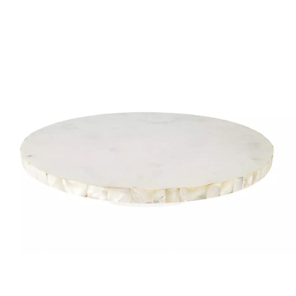 Mother of Pearl Marble Lazy Susan