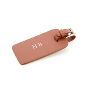 ROYCE New York Personalized Leather Luggage Tag