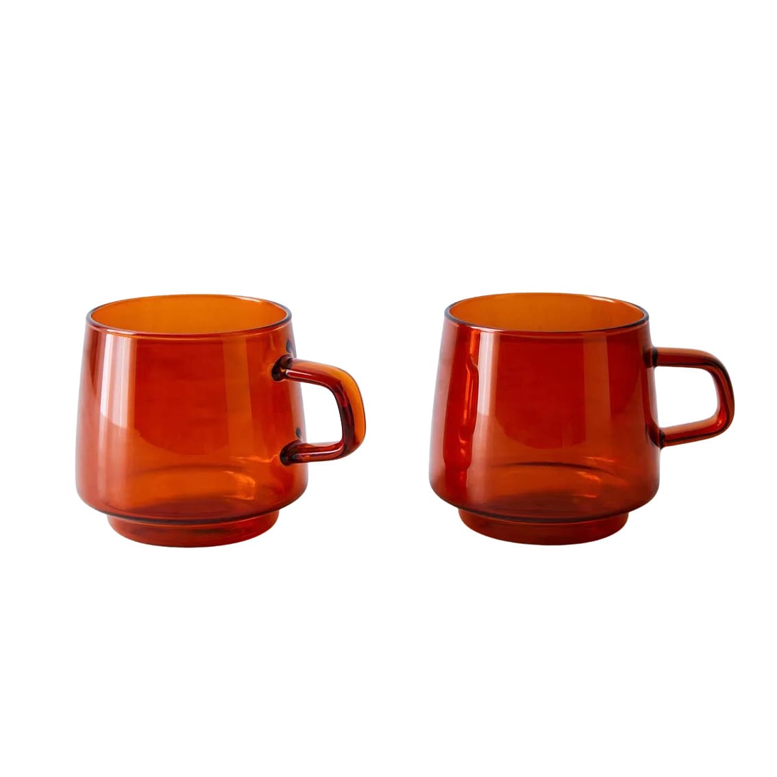 Sepia Amber Glasses & Mugs (Set of 2)