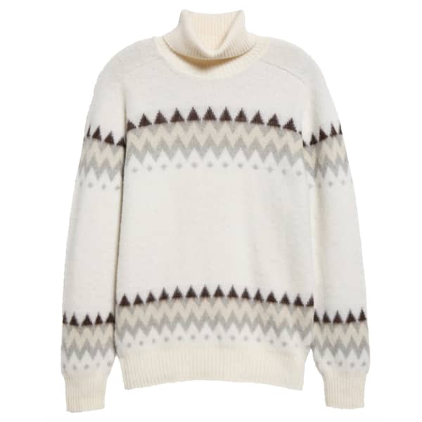 Chevron Stripe Jacquard Sweater