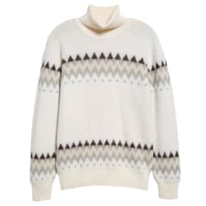 Eleventy Chevron Stripe Jacquard Sweater