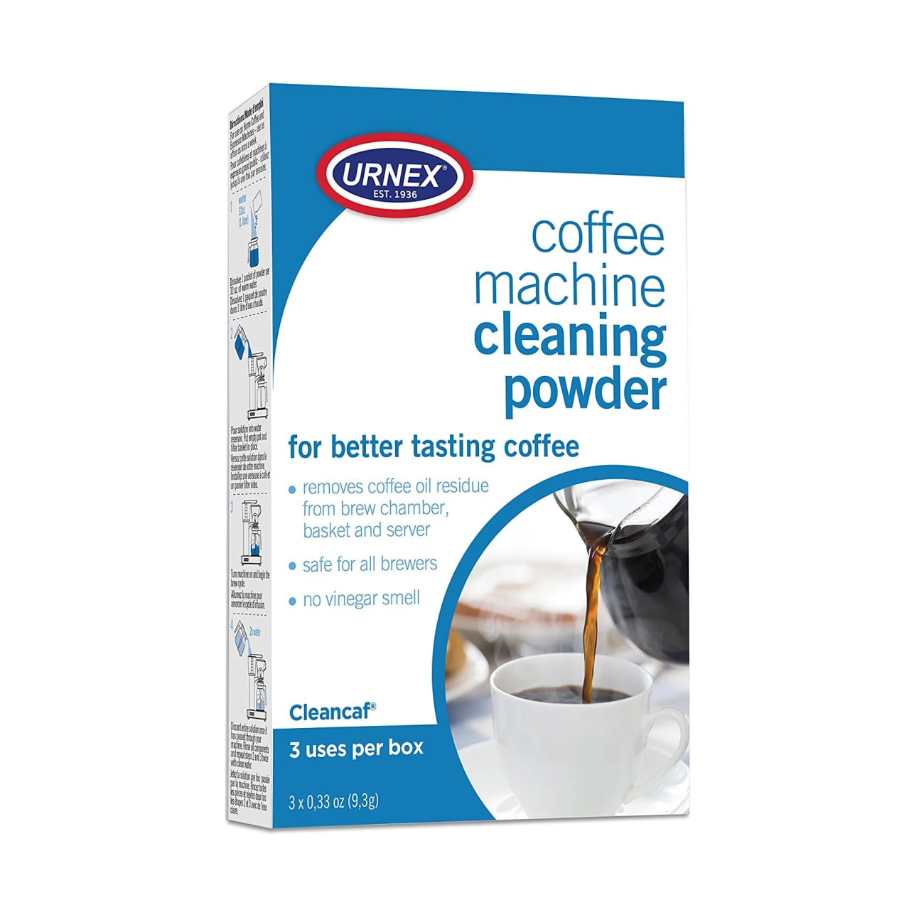 Coffee Maker and Espresso Machine Cleaner Cleancaf Powder