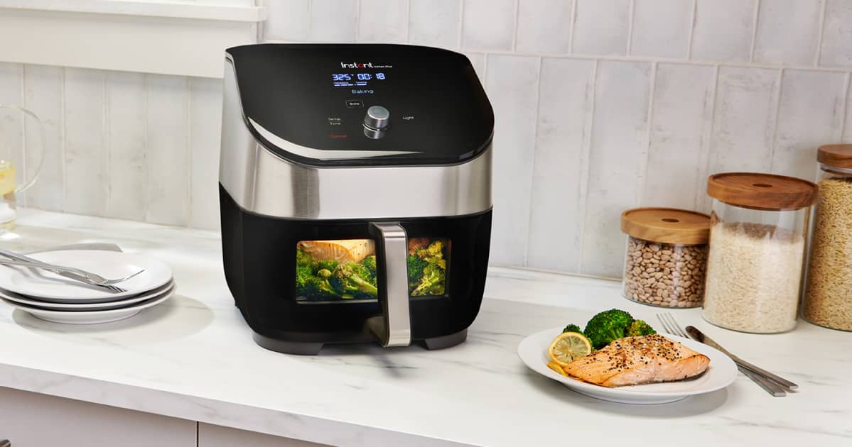 Chefman TurboFry Touch Dual Air Fryer, Maximize The Healthiest Meals With  Double Basket Capacity, One-Touch Digital Controls And Shake Reminder For