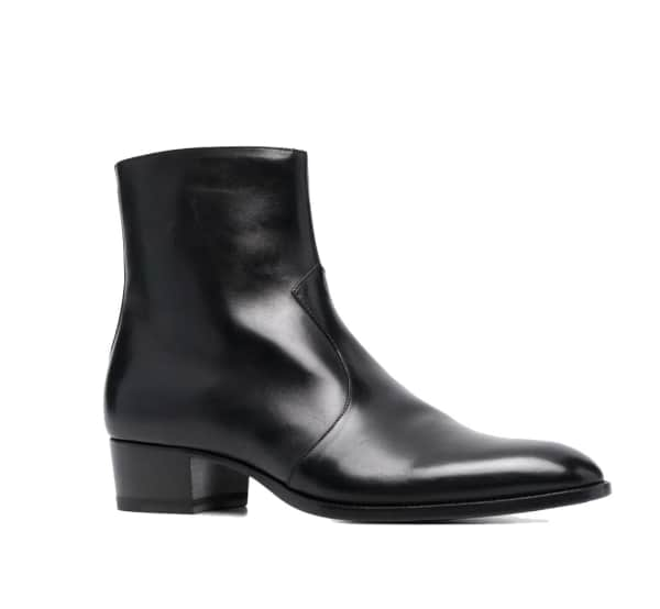 Wyatt 40 Leather Zip Ankle Boots