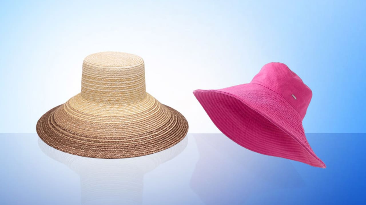 Bucket Hat For Women Straw Summer Beach Adjustable Washable Cotton