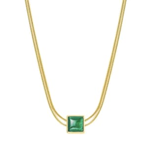 Karma and Luck  Devote & Achieve - Emerald Evil Eye May Birthstone Necklace