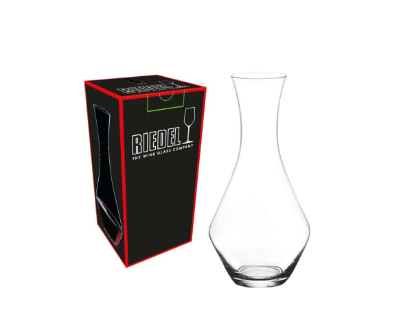 Riedel merlot decanter stemless wine set