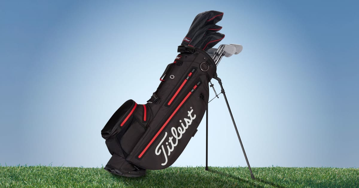 Leather Sunday Golf Bag Luxury Golf Bag