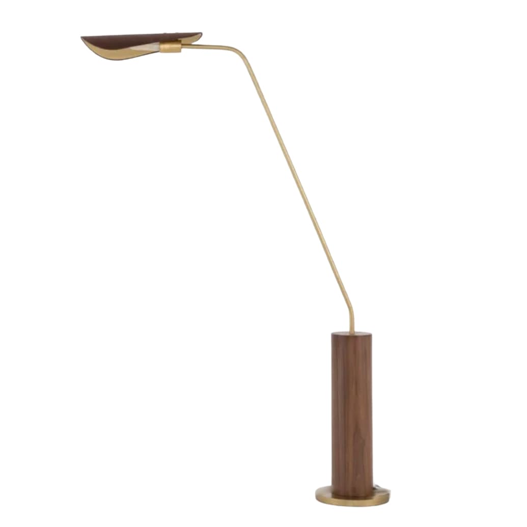 Wilde Polished Brass Task Modern Floor Lamp + Reviews