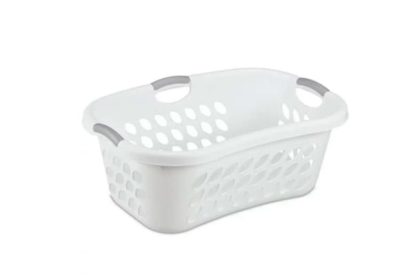 Pop & Load Collapse & Store 1 Large 25 Slim Collapsible Plastic Laundry Basket, Space Saving Portable Pop Up Storage & Organization Basket, 3 High