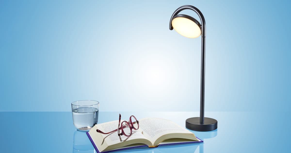 Mini LED Reading Lamp Night Light Books Camping Travel Blue