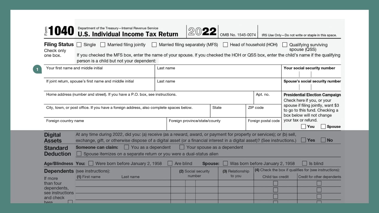 How to Fill Out a Form 1040 Buy Side from WSJ