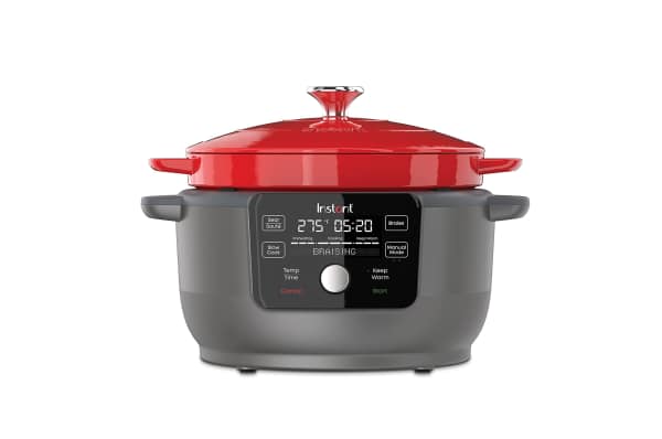 Hamilton Beach 6 qt. Gray Programmable Slow Cooker with Defrost