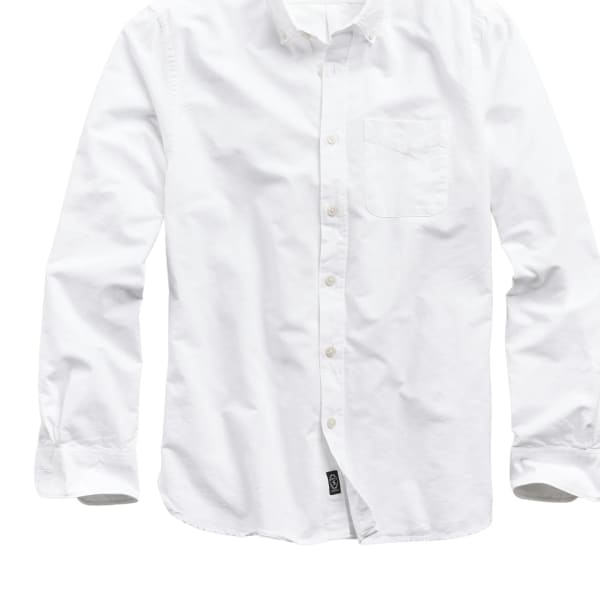 Men's White Button Up Collar Dress Shirt